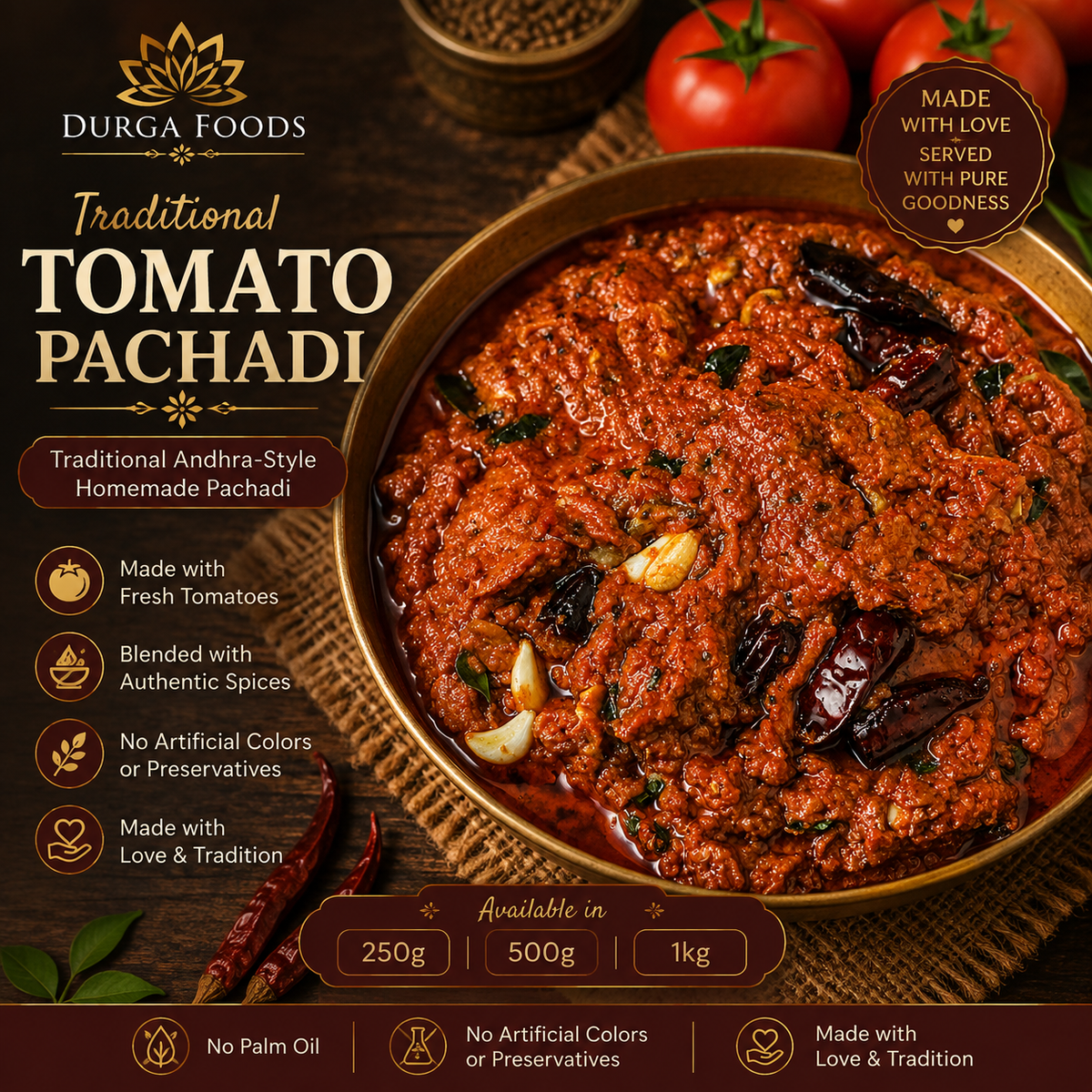 Tomato Pickle / Tomato Pachadi