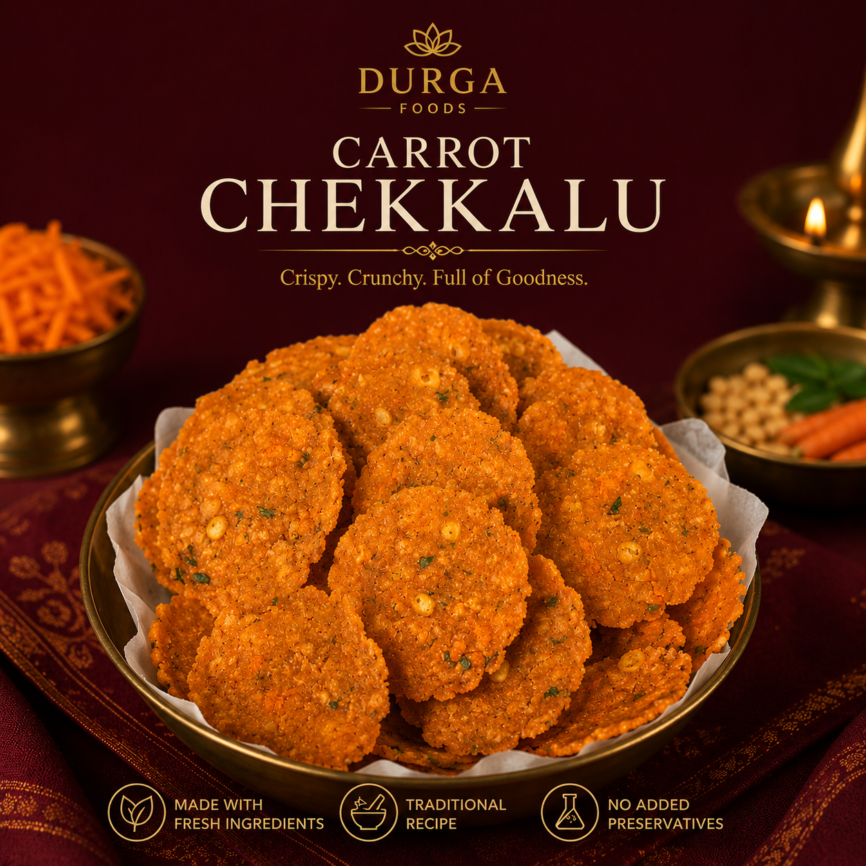 Carrot Chekkalu