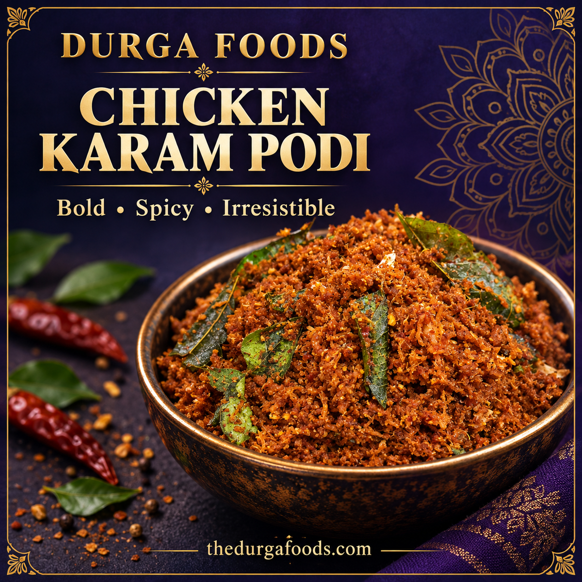 Chicken Karam Podi – Spicy Chicken Powder