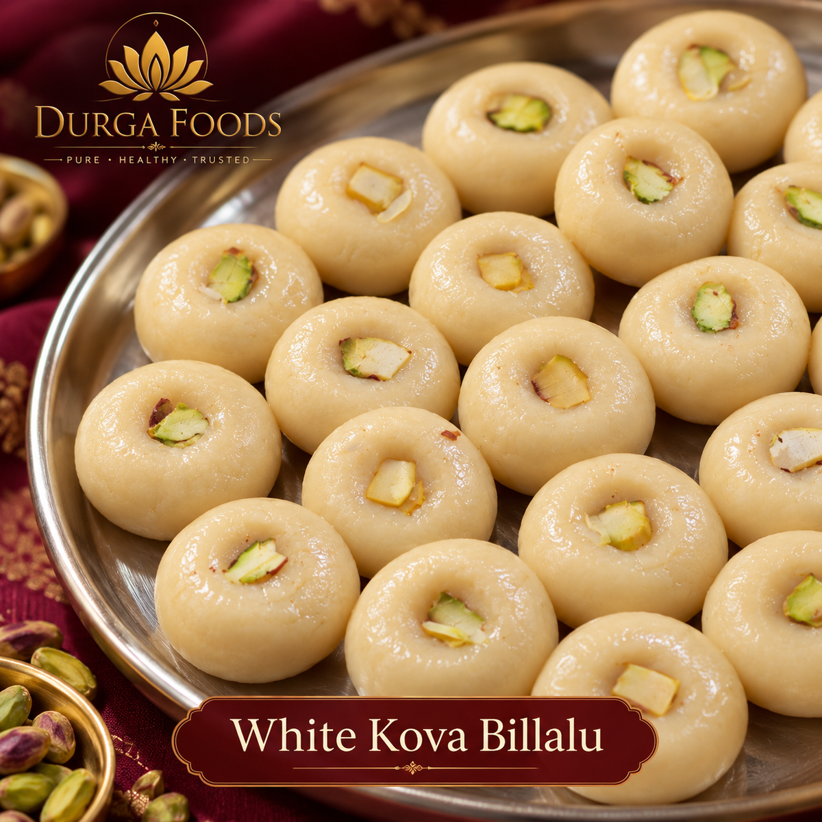 White Kova Billalu – Traditional Milk Sweet
