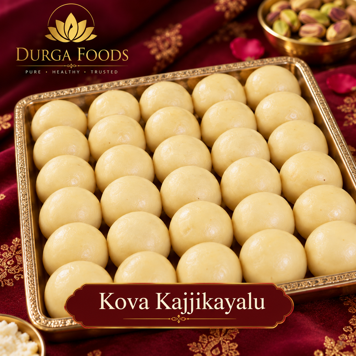 Kova Kajjikayalu – Traditional Kova Sweet