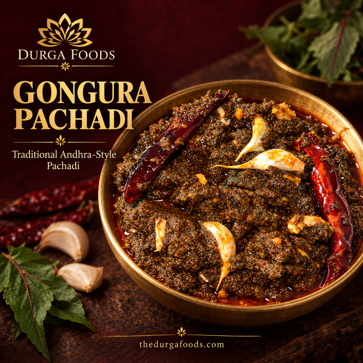 Gongura Pachadi / Andhra-Style Gongura Pickle