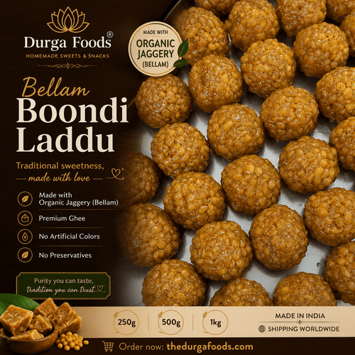 Bellam Boondi Laddu - Durga Foods