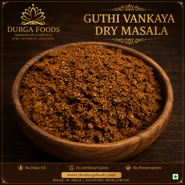 Guthi Vankaya Dry Masala - Durga Foods