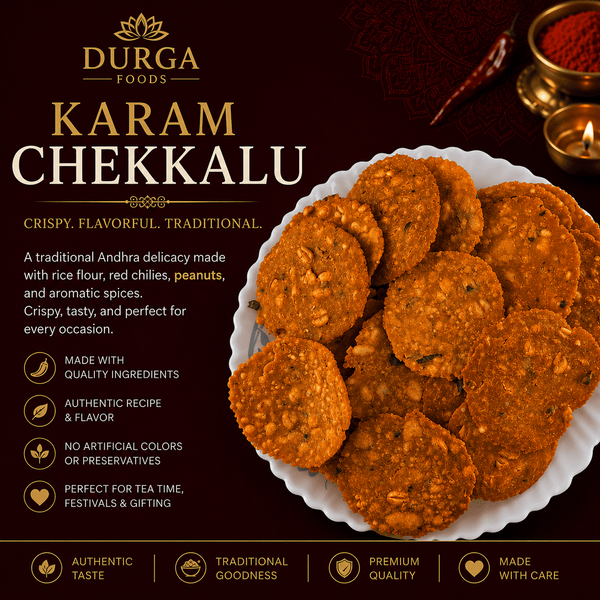 Telangana Karam Chekkalu - Durga Foods